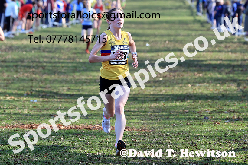 Girls under-15s 2025 UK CAU Inter Counties Cross Country Champs., Wollaton Park, Nottingham. Photo: David T. Hewitson/Sports for All Pics